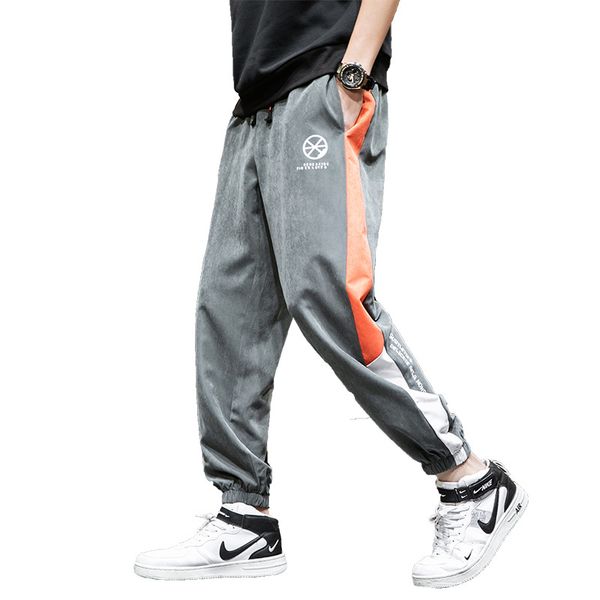 

sweatpants men's summer sports straight bib overall joggers hip hop track pants sweatpants men japanese streetwear, Black