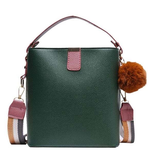 

fashion brand bucket bag women leather messenger handbag designer shoulder female bag crossbody luxury ladies handbag famous new