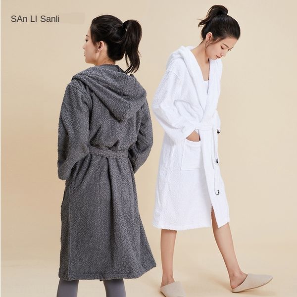 

sanli towel home clothes towel trend## bathrobe pure cotton bathrobe men's and women's home clothes pajamas