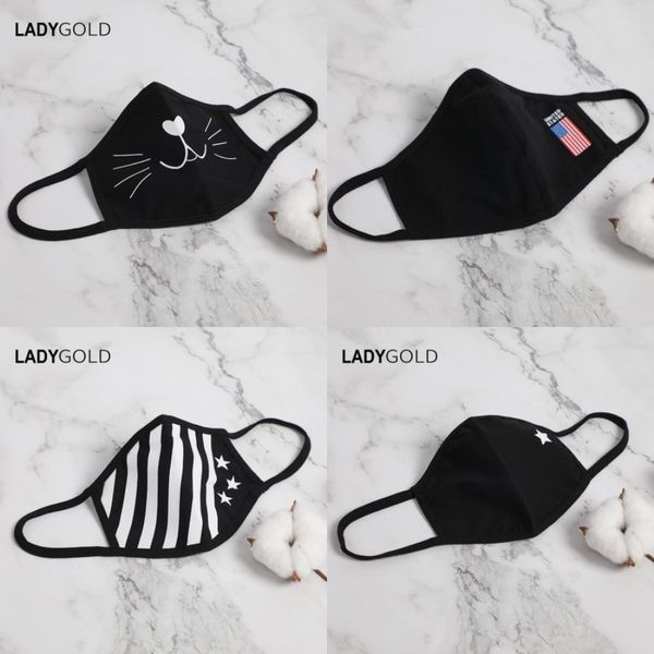 

sequin fa masks mout muffle protective mask rainbow mout mask dustproof gradient colorful party masks#487, Black
