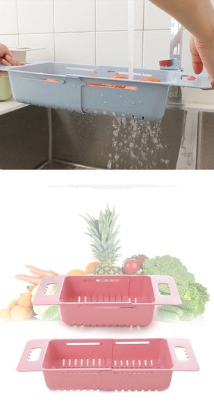 

2020 new washing basket square folding colander washing drain basket fruit vegetable drying basket kitchen supplies