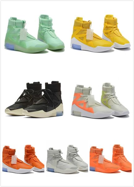

fear of god 1 running shoes fashion men sneakers high-casual sneakers athletic walking trainers shoes size 36-45, Black