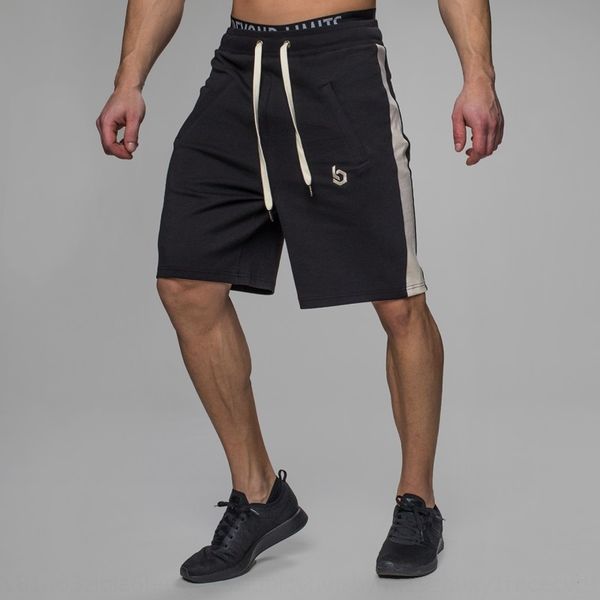 

loose shorts men's muscle casual shorts casual dog brothers sports running fitness pants men's training pants, Black;red