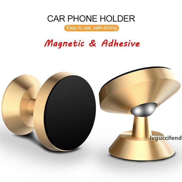 

magnetic holder for phone in car phone holder stand aluminum alloy universal car mobile phone holder stand with retail package