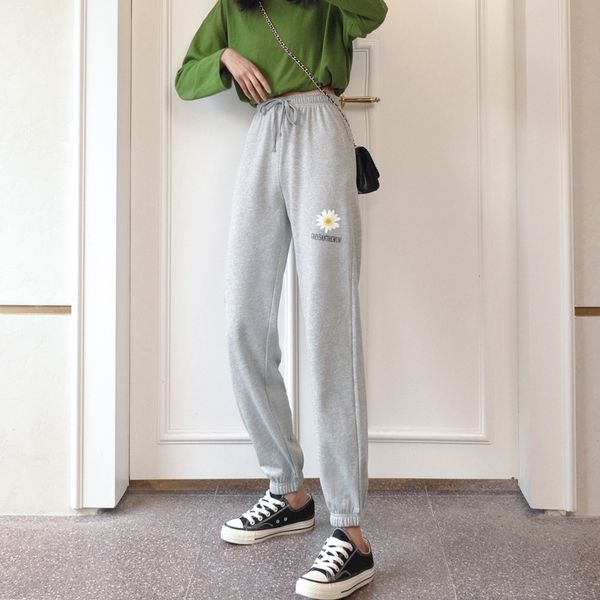 

running pants sport trousers print jogging women outdoor gym sportswear loose training sweatpants, Black;blue