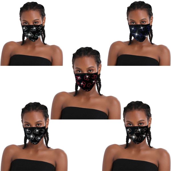 

anti dust fashion colors face mask rhinestone crystal washable reusable mascarilla protection mouth respirator custom built girls 6 85jy b2
