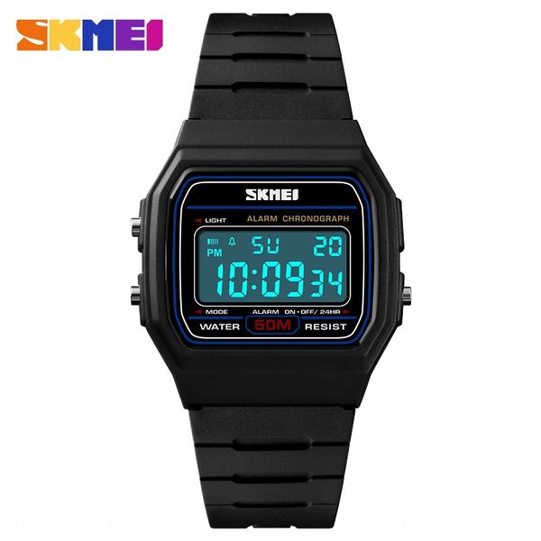 

c3amr skmei time beauty simple fashion multi-functional student table electronic couple table electronic watch sports waterproof fashion cou, Blue