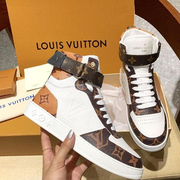 

2020 couple shoes fashion luxury mens leather casual sport shoes,personality wild high mens casual shoes size 35-46 00335, Black