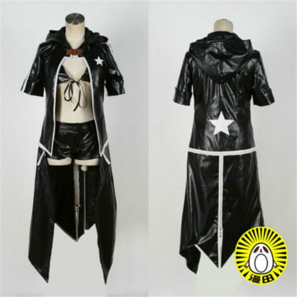 

black rock shooter black rock shooter cosplay suit, Black;red