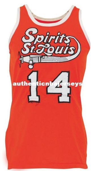 

freddie lewis #42 st. louis spirits 1974 aba basketball jersey new sewn mens jerseys, Gray