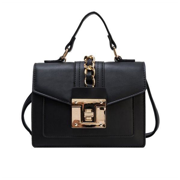 

hand bags for women 2020 new small crossbody bag luxury fashion panelled pu leather shoulder bag ladies chain flap handbag black