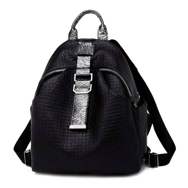 

women's pu leather backpacks for teenage girls large capacity student bag bandolera mujer female travel bags pbackpacks