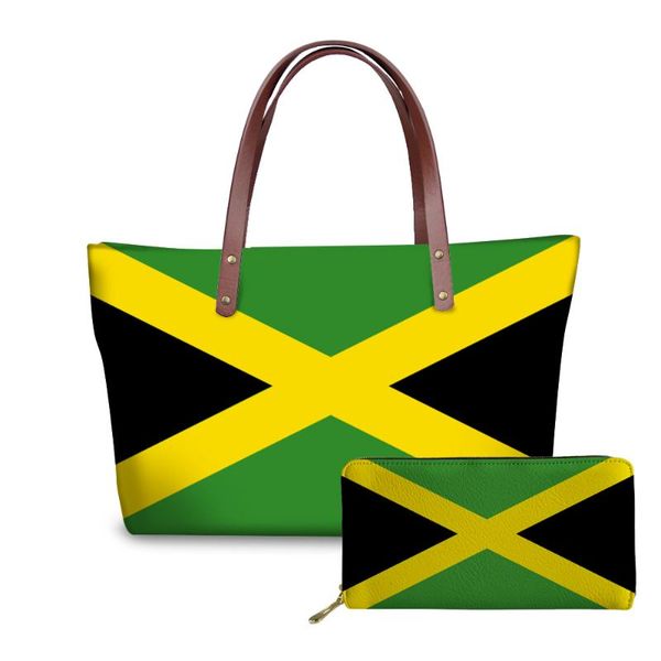 

forudesigns national jamaica flag pattern women bag handbags casual shoulder bag totes bags wallets ladies bolsa feminina 2020