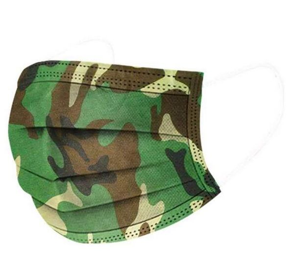 

disposable masks wholesale protective nonwoven face mask mascherine camouflage anti dust pm2.5 breathable mouth designer face masks