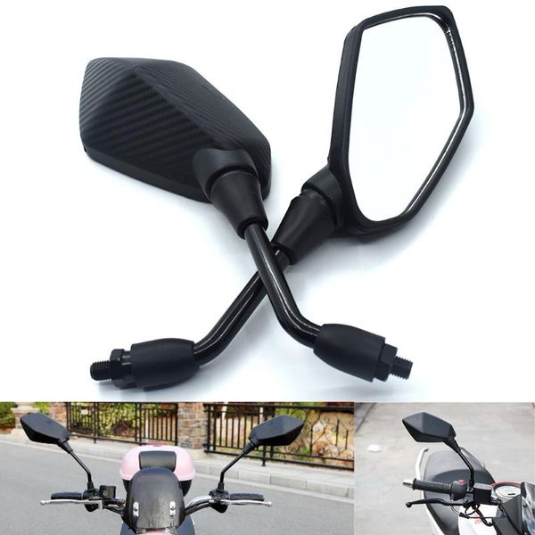 

universal 10mm motorcycle rearview mirror black side mirror for yzf600r yzf750 yzf1000 r xjr1300 fjr1300 xtz1200