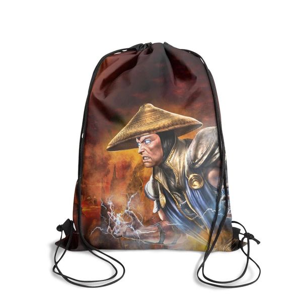 

mortal kombat raiden lord red fashion belt backpack,design retro suitable for adjustable sub zero black sub-zero logo cassie cage goro