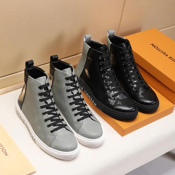

fashion shoes for men luxury platforms zapatos de hombre tattoo sneaker boot casual shoes mens boots bottes hommes fashion boots drop ship, Black