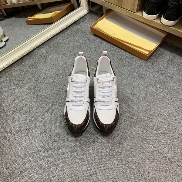 

2020v limited edition leather men's and women's classic letter low-casual sneakers, fashionable wild couple party shoes, size, Black