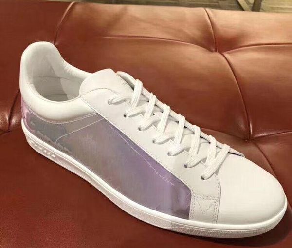 

34-45 new european classical style luxury couples and women s casual shoes more color leather stitching transparent pvc flat shoes fashiona