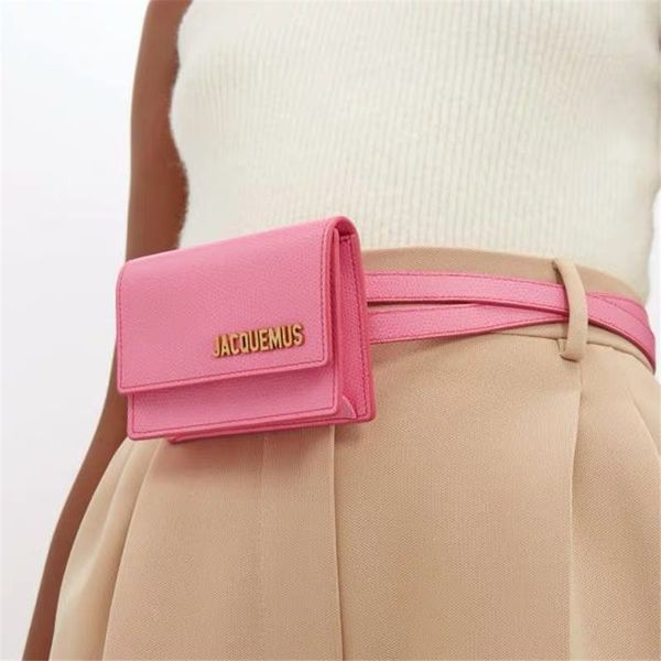 

famous designer brand j pu leather waist messenger bags for women 2 sizes