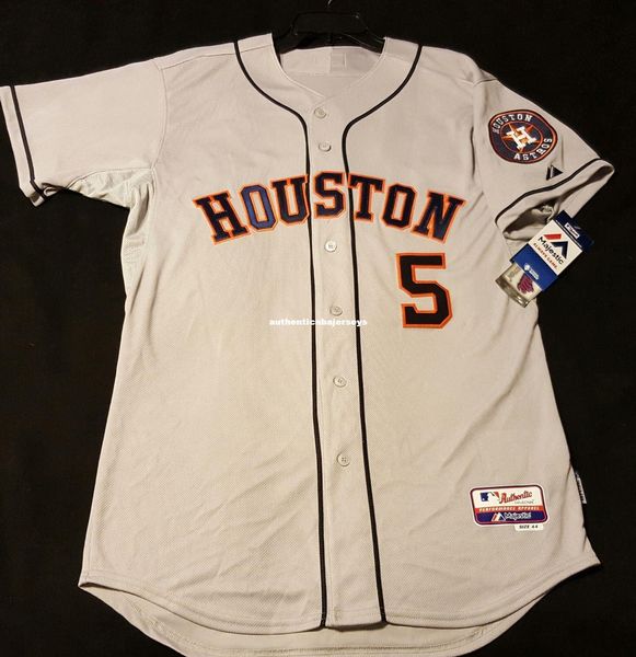 

majestic houston #5 on field jeff bagwell cool base jersey mens stitched wholesale big and tall size xs-6xl baseball jerseys, Gray