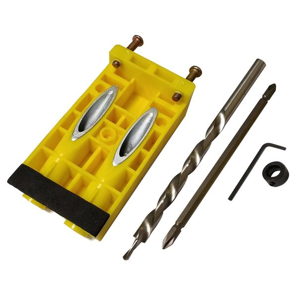 

pocket hole jig kit, drill guide set for woodworking home carpentry projects