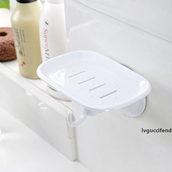 

suction box case waterfall drain soap holder container durable tray wall storage