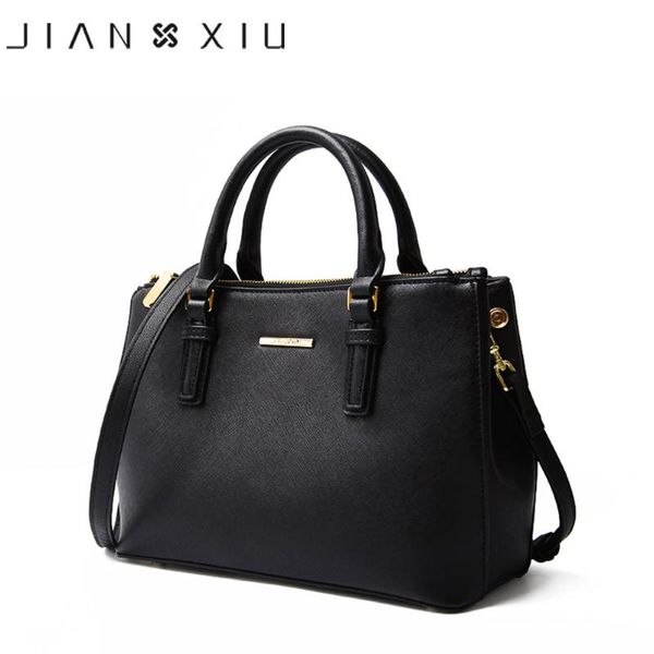 

jianxiu brand genuine leather handbag luxury handbags women bags designer cross texture tote female shoulder bag