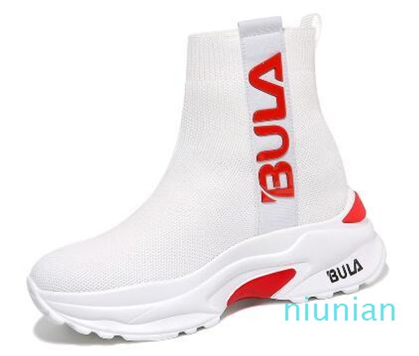 

2019 women speed stretch-knit mid sneakers h, Black;white