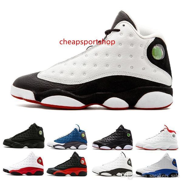 

13s he men 13 got game basketball shoes designer black cat melo class of 2003 grey toe bred low chutney sports sneakers shoes