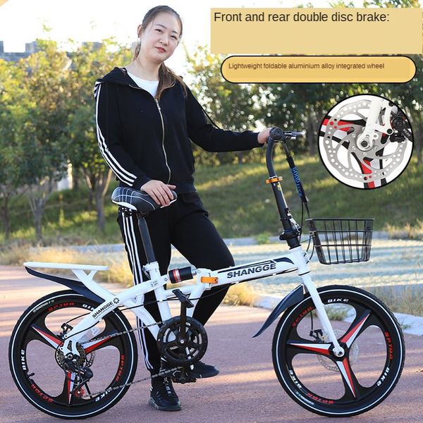 

vouwfiets 20 "variabele snelheid dubbele schijfrem voor volwassenen en kinderen