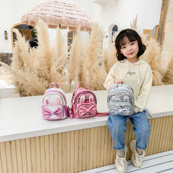 

wuhua kindergarten school butterfly bag cute bow children's backpack sequins girl school bag small schoolbag