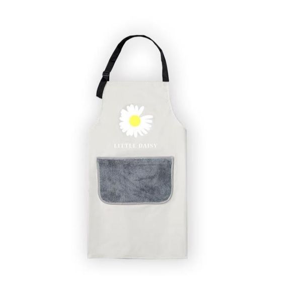 

five color optional home edition whole body small daisy apron removable wash towel waterproof apron