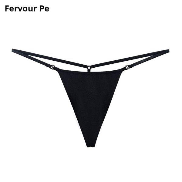 

women's panties fervour pe strip g-string high elasticity women t-back two-sided low waist briefs ladies'bikini thong a19052, Black;pink