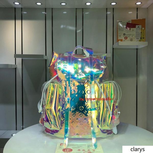 

lovuitto chriser monogram backpack prism translucent m53286 virgilablo size: 44x49x22 cm