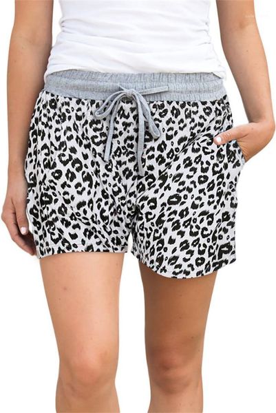 

lightweight shorts with pockets womens designer leopard shorts mid waist regular elastic waist shorts women fashion, White;black