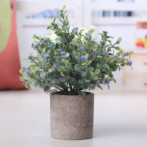 

artificial potted plant flowerpot ornaments simulation flower grass birthday party decor home office desk fake decorative flowers & wreaths