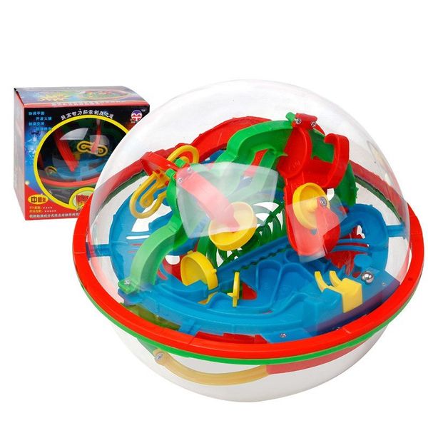 

intellect 3d magic maze 100 level labyrinth globe marble rolling ball puzzle game toys perplexus brain toy for children y200414