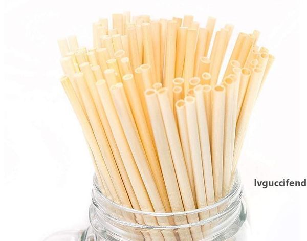

100pcs wheat straws natural drinking straws for no plastic policy disposable biodegradable and compostable wheat straws bar kitchen sn822