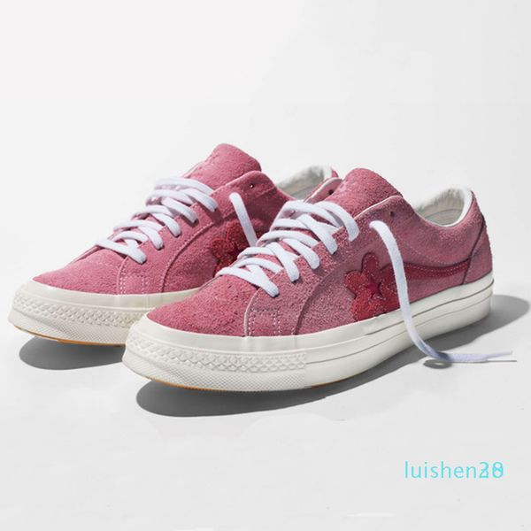 

latest one star ox tyler the creator x golf le fleur canvas shoes trending designer trainer sports men woman causal skate sneaker l28, Black