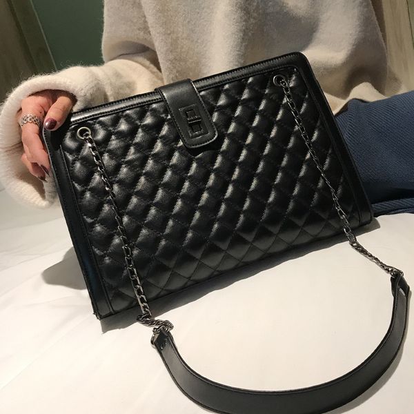 

fashion bag set women 2019 leather tote chain designer luxury lady crossbody high capacity shopper famous brand handbag