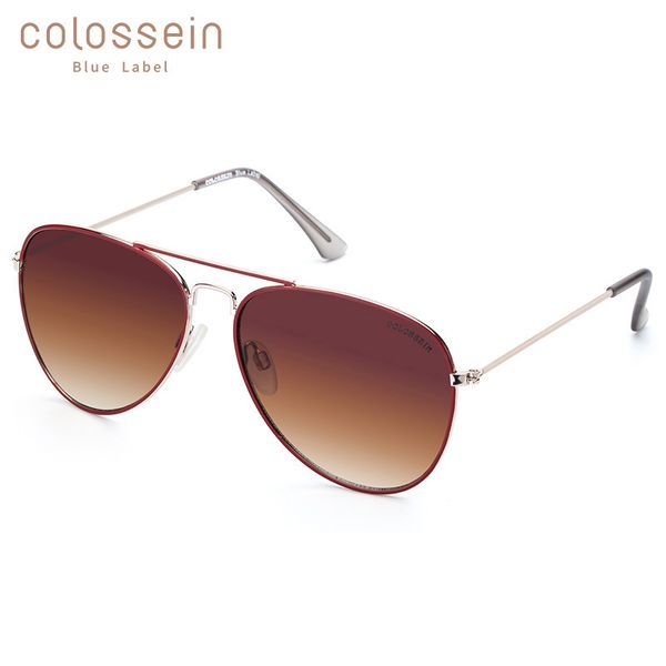 

colossein sunglasses women pilot coating uv400 men metal gradient lens goggles eyewear oculos de sol feminino, White;black