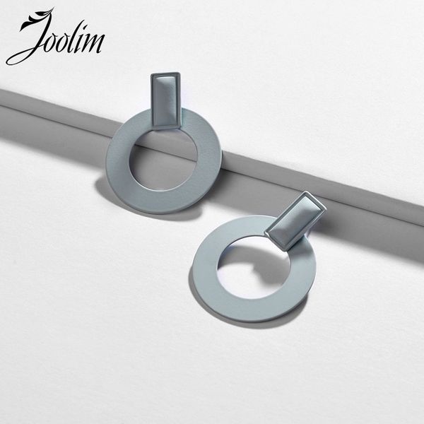 

joolim jewelry wholesale/simple effortless chic hoop earring round earring, Golden;silver