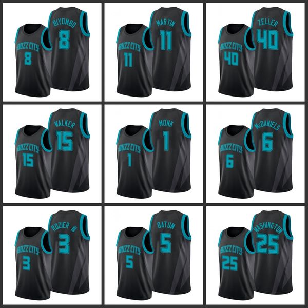 

Charlotte Hornets Bismack Biyombo Cody Martin Cody Zeller Kemba Walker Malik Monk Jalen McDaniels Men 2019-20 Edition Jersey