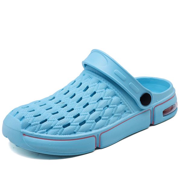 

2020 men sandals crocks summer hole shoes rubber men eva garden shoes beach flat sandals slippers sandalet hombre, Black