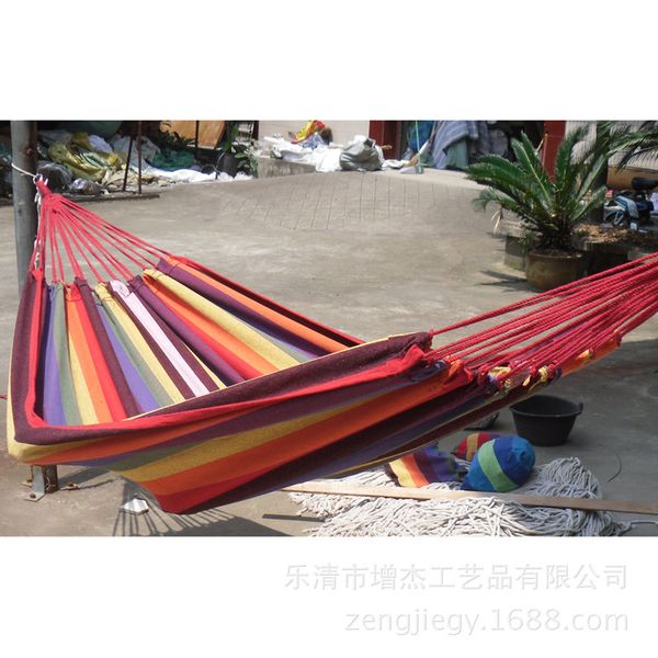 

outdoor childrens double swing hammock strap cloth bag