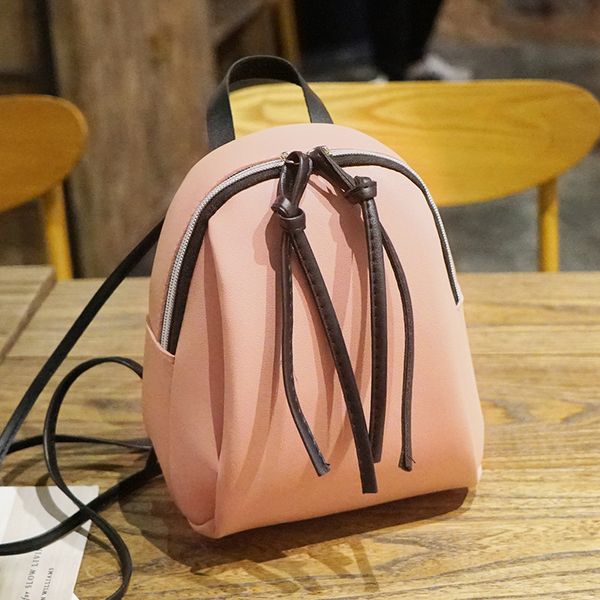 

2020 new ladies small backpack female pu leather backpack multifunctional mini female teen student schoolbag