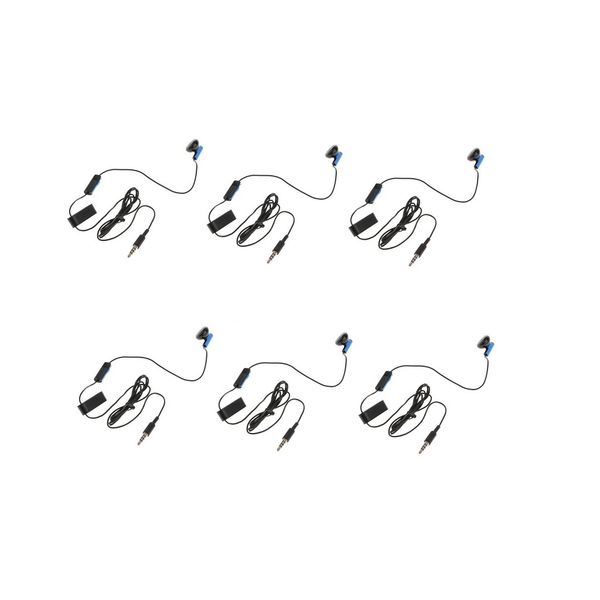 

6x mono earphone single earbud earplug headphone for sony ps4 1.2m/4ft