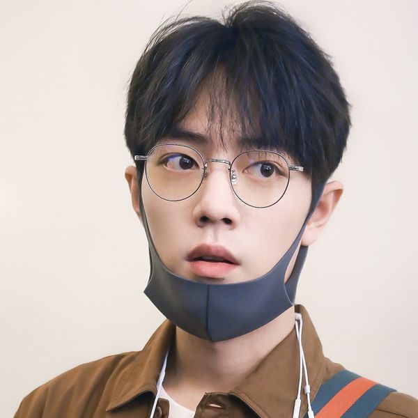 

god xiao zhan li current star round fashion plain for male and female students myopia frame myopia glasses glasses, Silver
