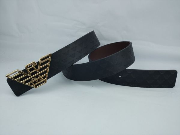 

fashion big buckle male designer belt european style belt leather waistband for women 3.4 cm, Blue;gray